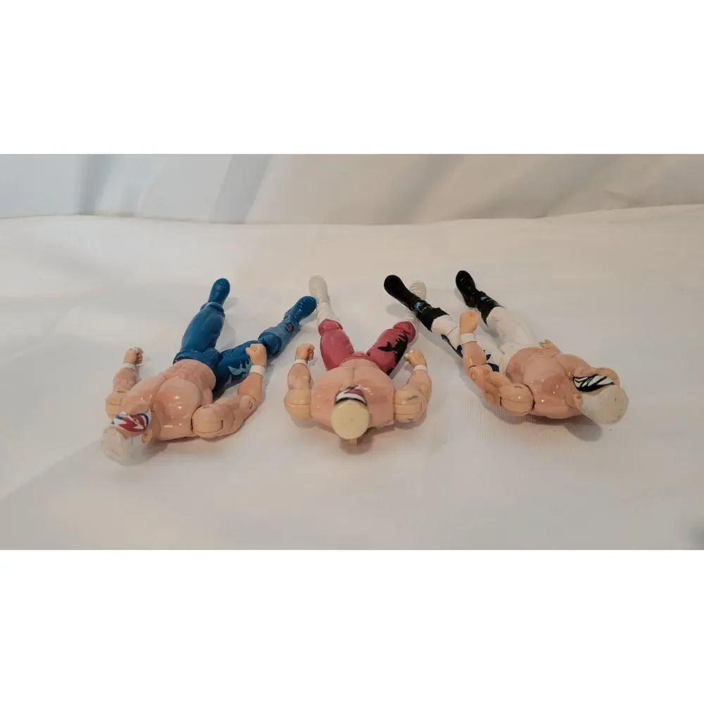 Sting WCW Wrestling Action Figure Lot of 3 Vintage Different Face Paint Loose